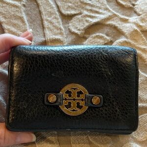 Tory Burch - Business Card Holder - Credit Card Holder - Black with Gold